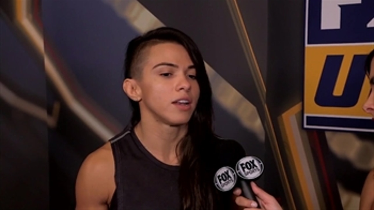 Cláudia Gadelha with Megan Olivi after weigh-in in Japan ' Interview ' UFC FIGHT NIGHT