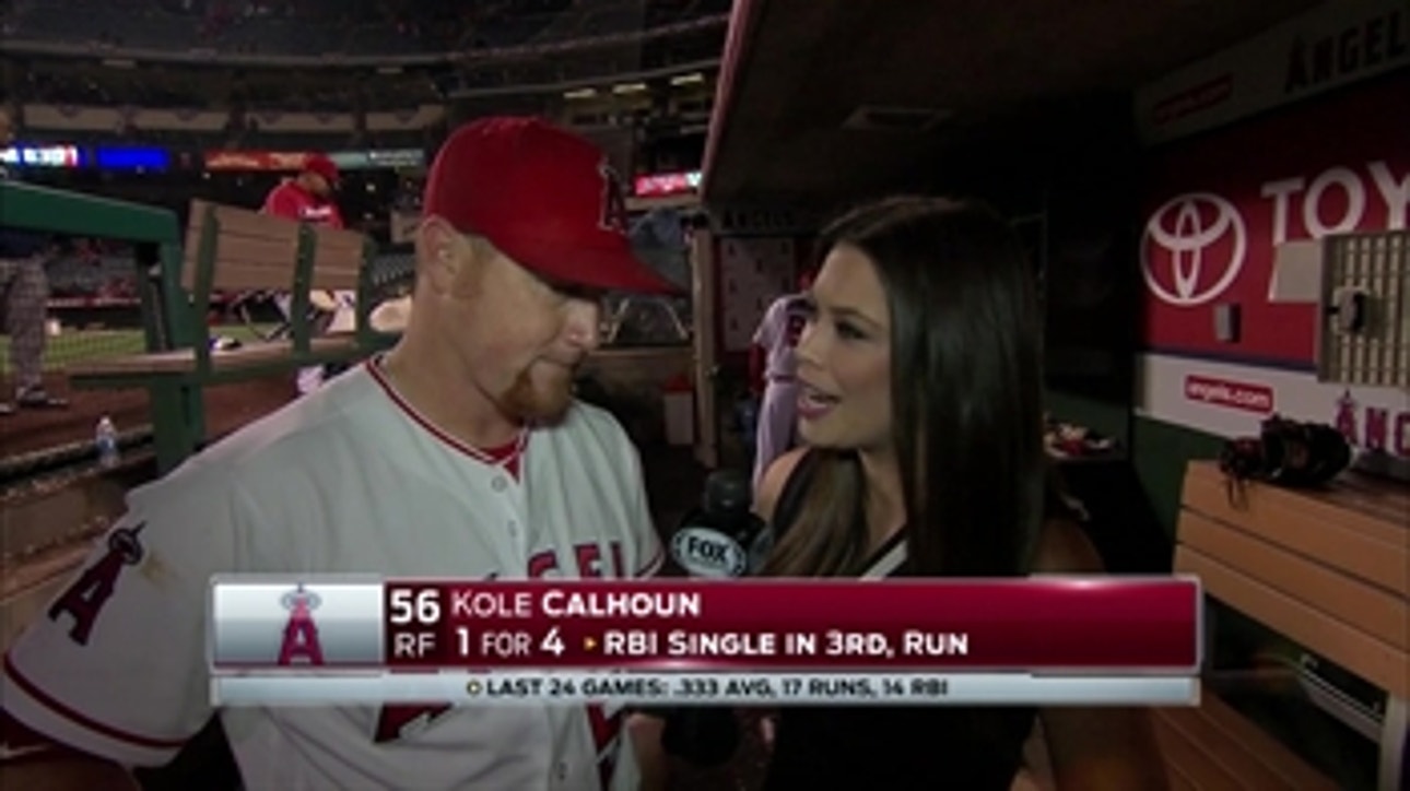 Kole Calhoun said 'that's the Shoe we know' after the righty's gem