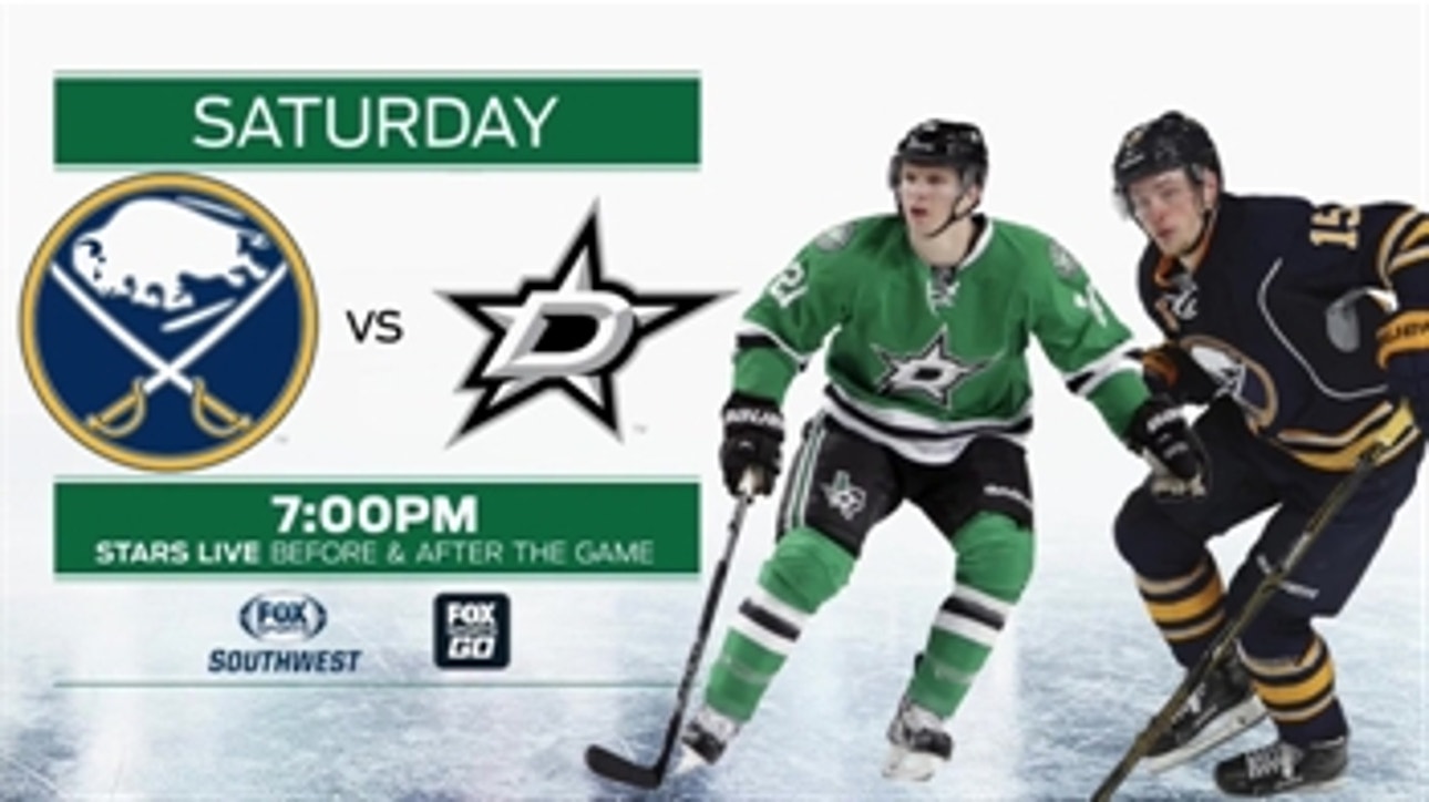 Stars heading home to face the Sabres ' Stars Live