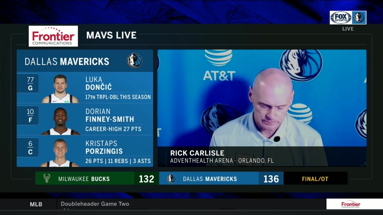 Rick Carlisle on the Mavs huge OT win over the Bucks ' Mavs Live