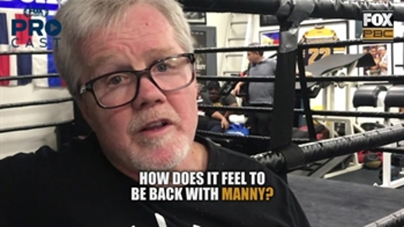 Legendary boxing trainer Freddie Roach says it's great to be back in Manny Pacquiao's corner