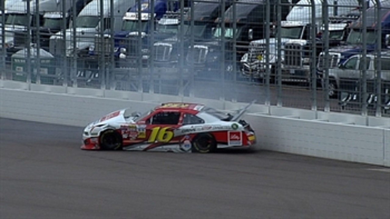 NNS: Ryan Reed Hits Inside Wall Hard - Phoenix 2014