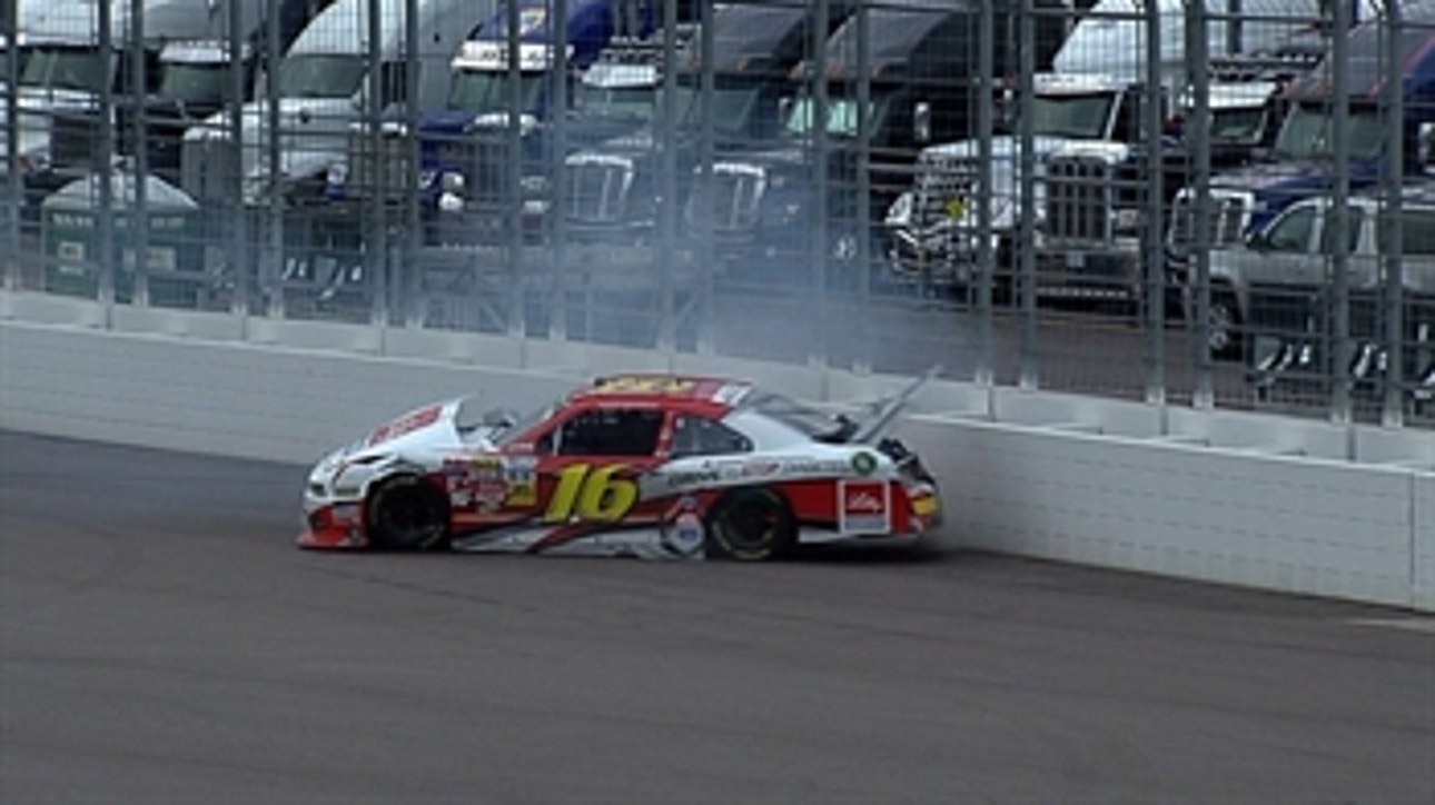 NNS: Ryan Reed Hits Inside Wall Hard - Phoenix 2014