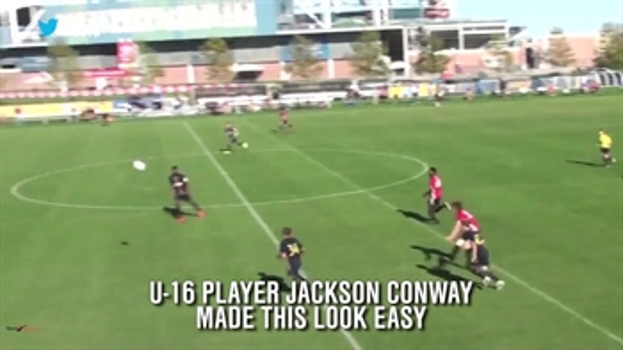 This Atlanta United FC youth player scores from midfield