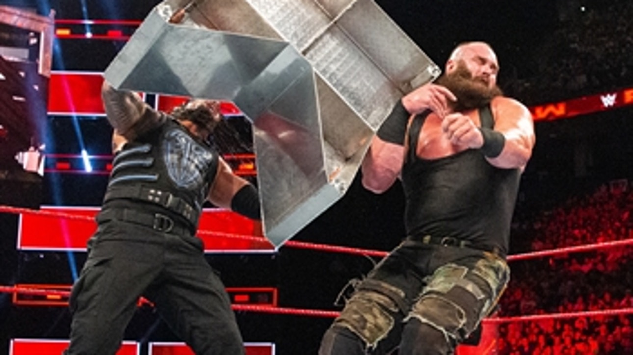 Roman Reigns vs. Braun Strowman - Last Man Standing Match: Raw, Aug. 8, 2017 (Full Match)