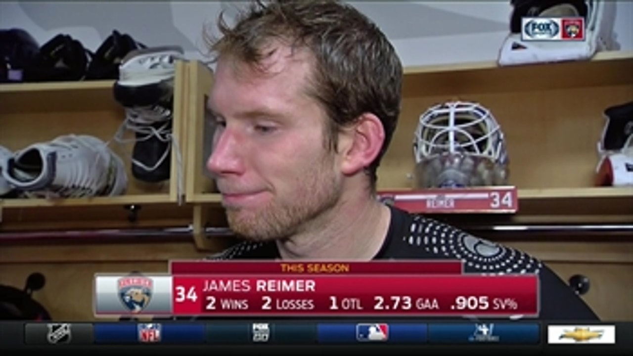Panthers goalie James Reimer thinks the team played hard