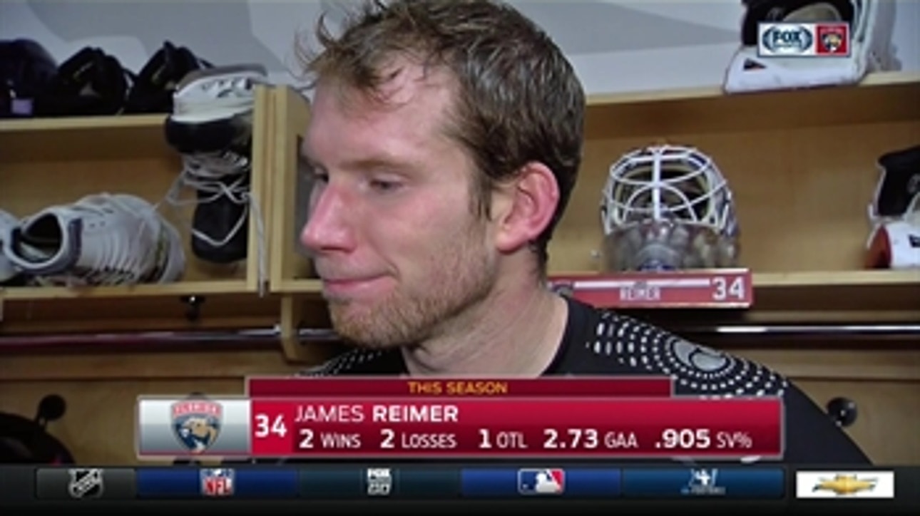 Panthers goalie James Reimer thinks the team played hard