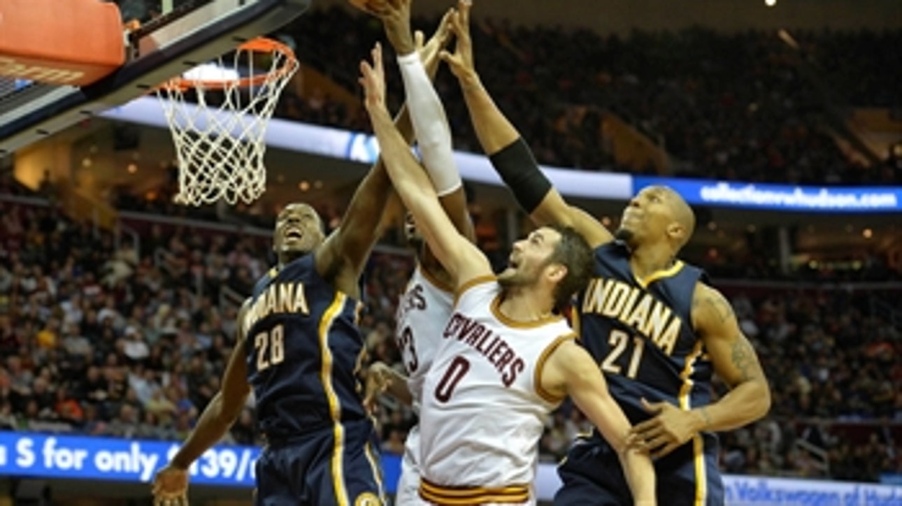 Love powers Cavs past Pacers