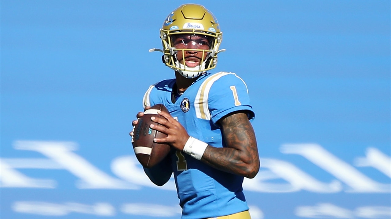 UCLA quarterback Dorian Thompson-Robinson scores four first-half touchdowns vs. Cal