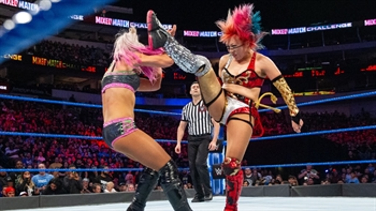 Braun Strowman & Alexa Bliss vs. The Miz & Asuka: WWE Mixed Match Challenge, March 21, 2018 (Full Match)
