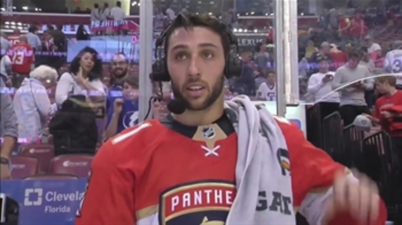 Vincent Trocheck overwhelmed after intense night