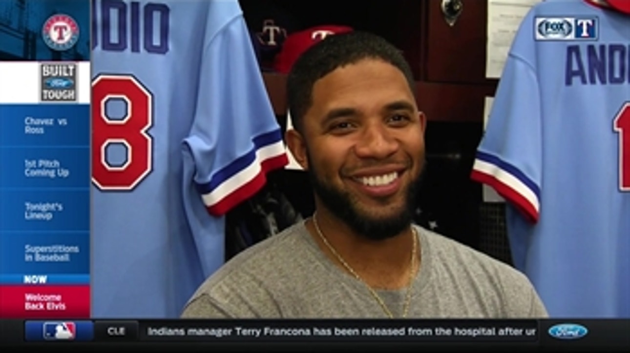 Elvis Andrus returns to lineup after birth of first son