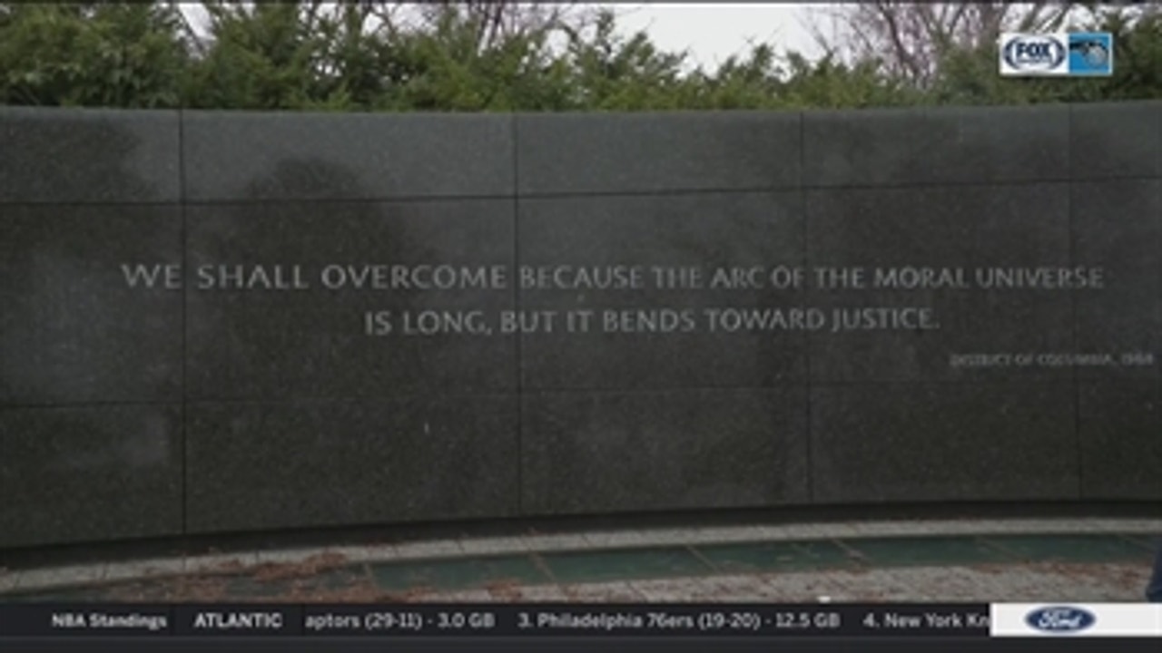 Magic visit Martin Luther King Jr. Memorial during trip to D.C.