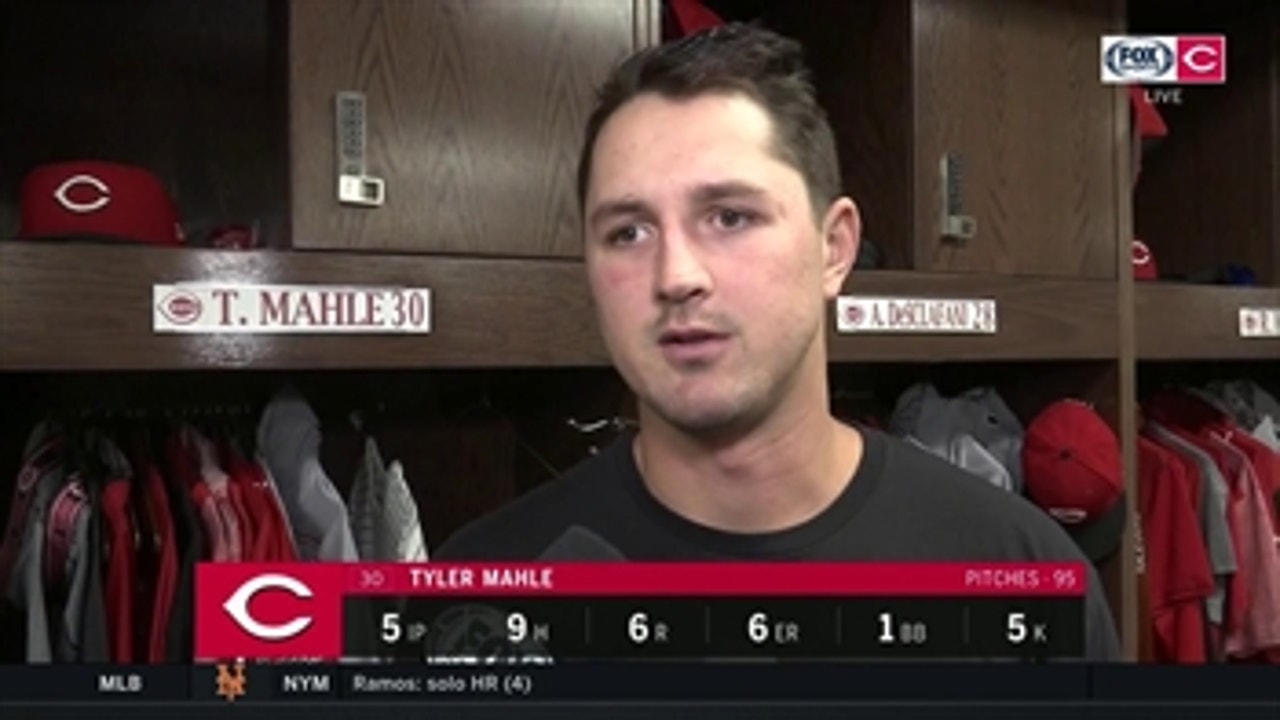 Tyler Mahle disappointed in self for off day locating, allowing homers