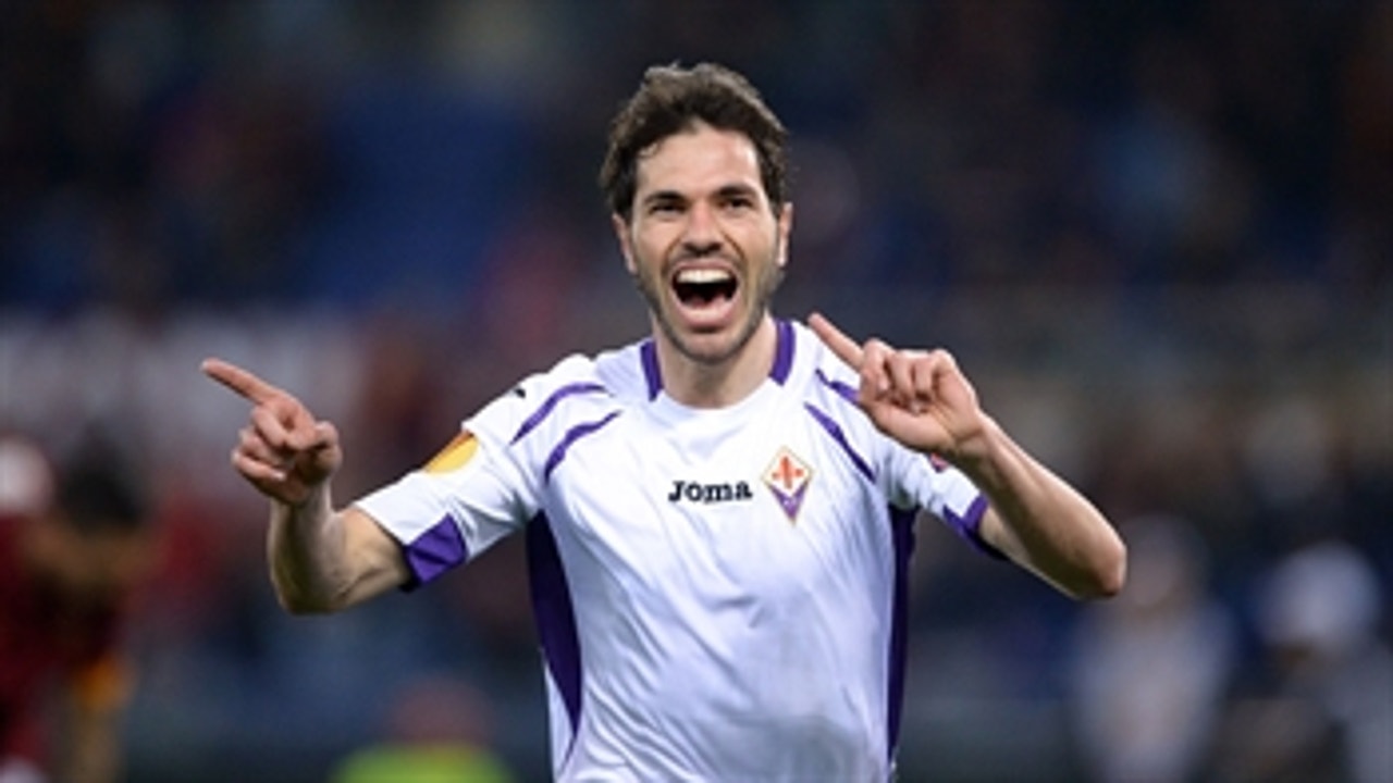 Basanta nets Fiorentina's third against Roma