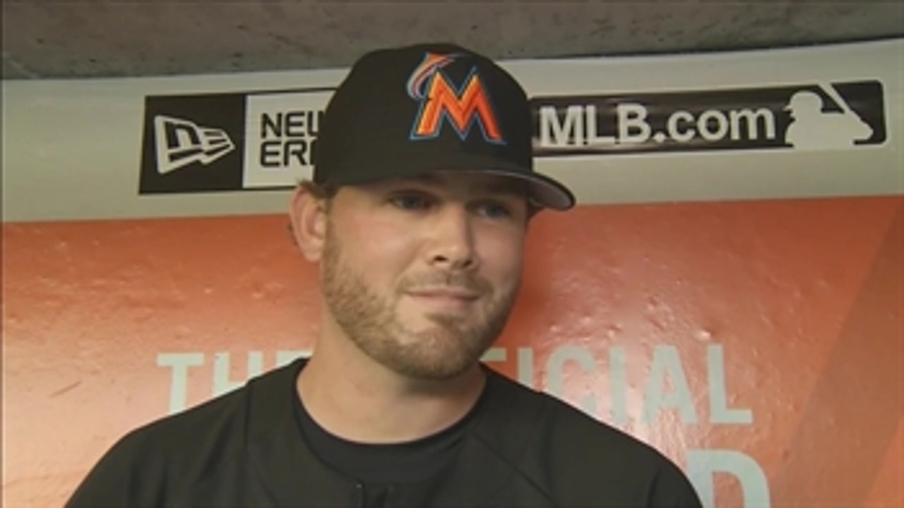 Chris O'Grady tries to explain the emotions of being called up to Marlins