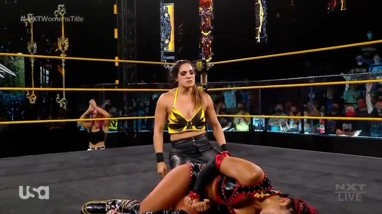 Raquel Gonzalez battles Xia Li for the NXT Women's Title