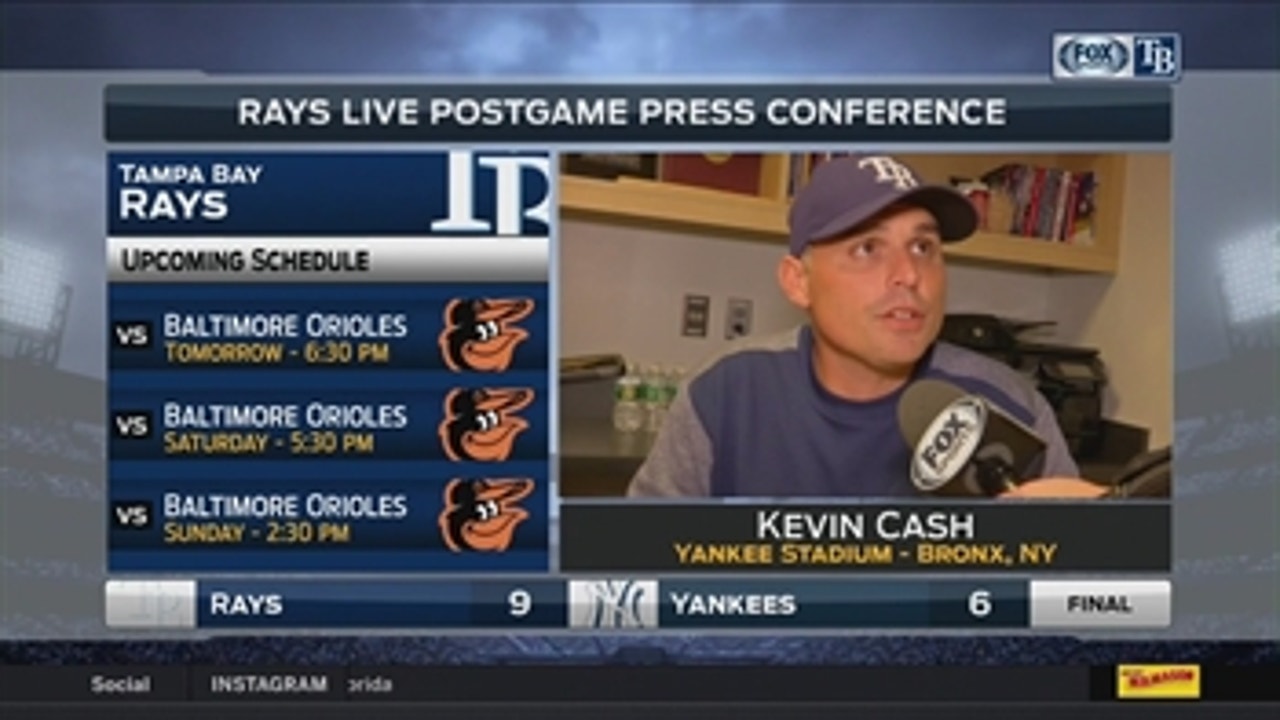 Kevin Cash says young players impacted Thursday's victory