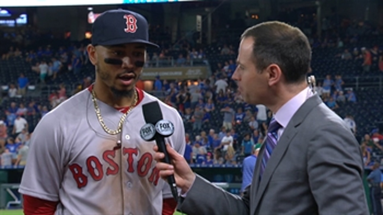 Mookie Betts talks with JP Morosi about the secret to Boston's success after their win over Kansas City