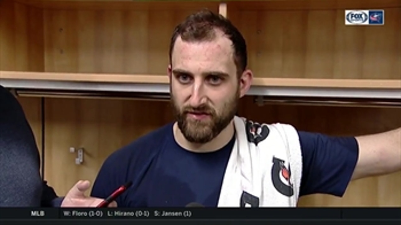 Captain Nick Foligno shares how the Blue Jackets gained confidence against the Sabres from executing on the forecheck