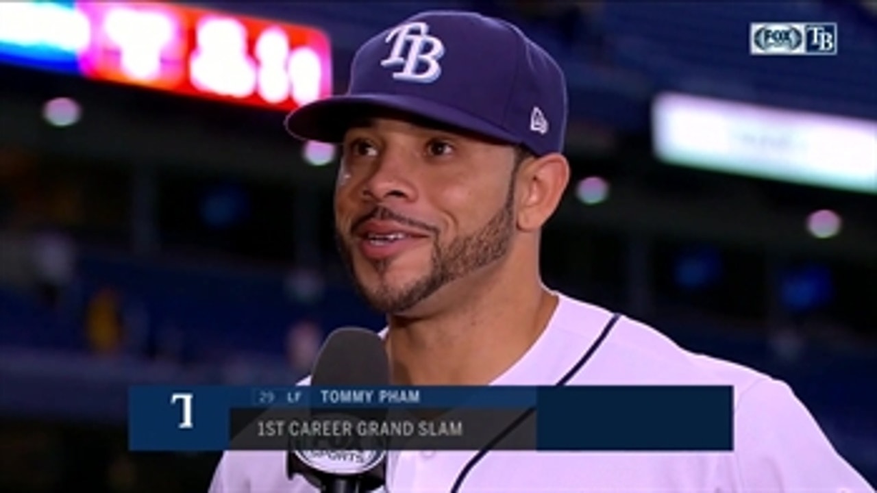 Tommy Pham details his excitement after recording 1st career grand slam