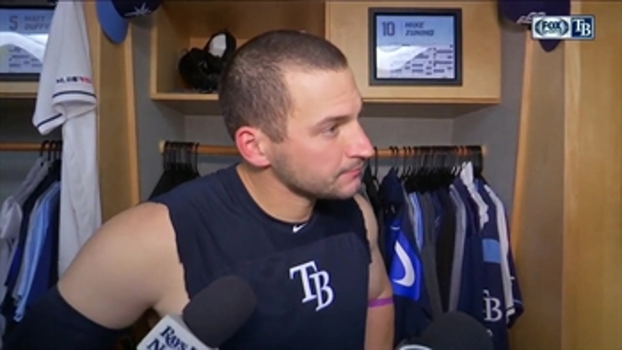 Mike Zunino applauds Blake Snell's 9 strikeout display