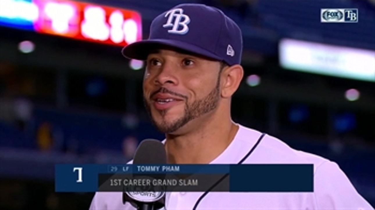 Tommy Pham details his excitement after recording 1st career grand slam