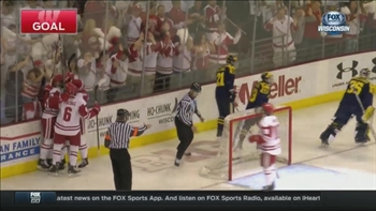 WATCH: Badgers score 6 in back-and-forth win