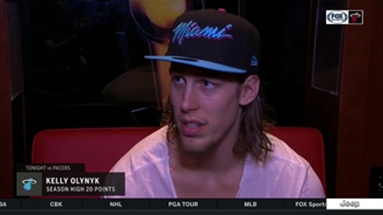 Kelly Olynyk discusses some of the shots he took from Pacers, his season-high 20 points