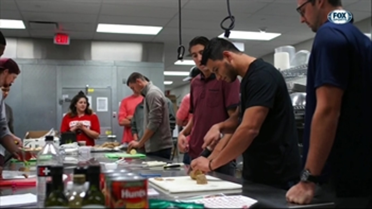 Rangers Minor Leaguers Get a Cooking Lesson ' Rangers Insider