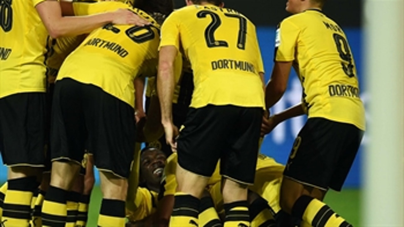 Aubameyang gives Dortmund 1-0 lead against Freiburg ' 2016-17 Bundesliga Highlights