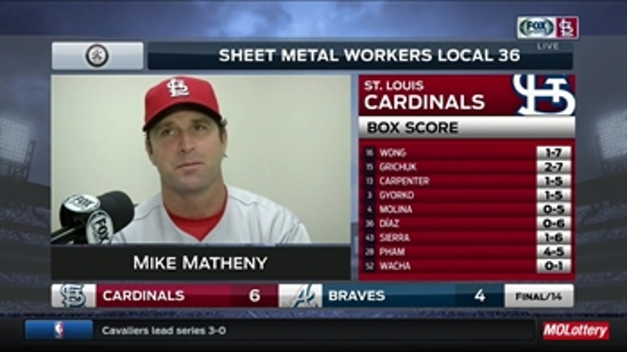 Matheny commends Pham for staying ready
