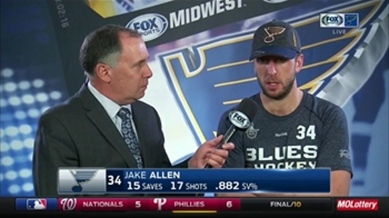 Allen on end of Blues' season: 'It's a tough one to swallow'