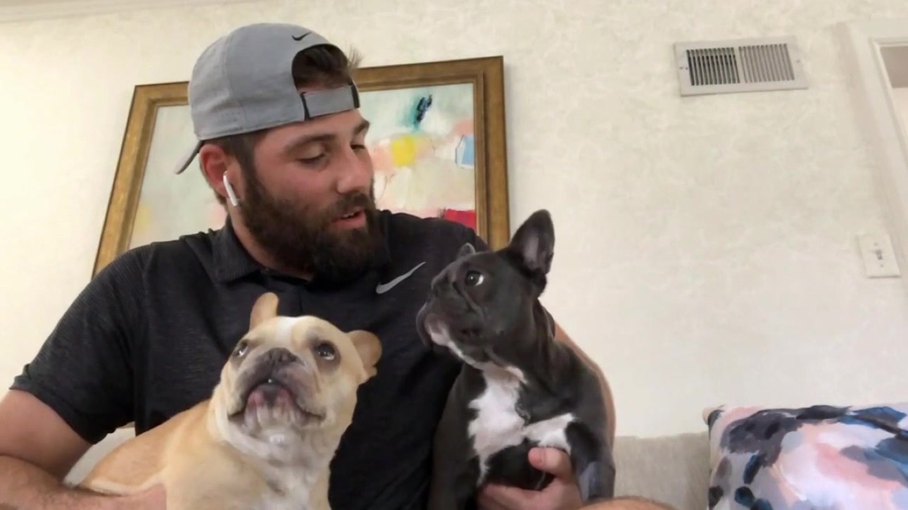 Inside the Lightning at Home: Forward Pat Maroon and his pups!