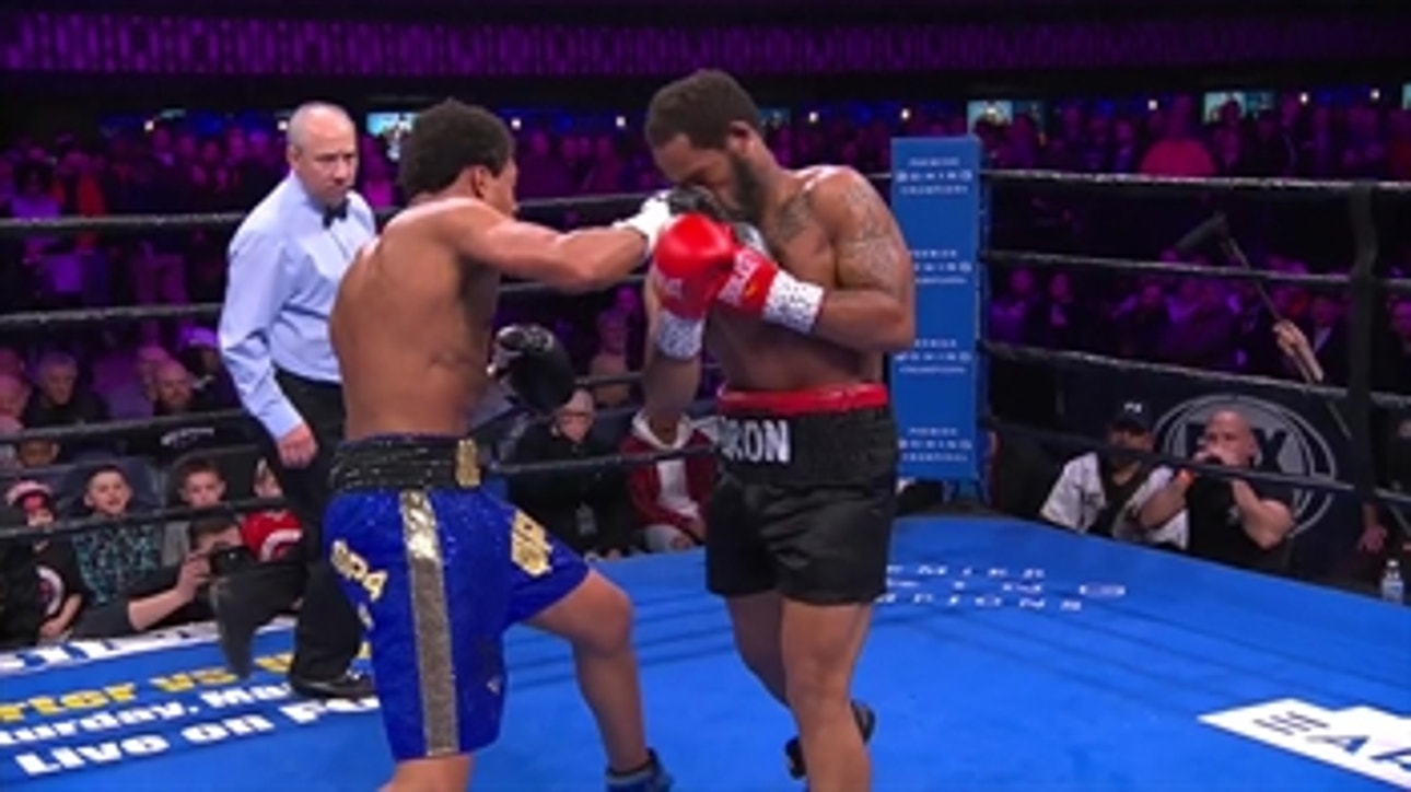 Money Powell knocks down Javier Frazier in the 3rd  round with brutal right hand