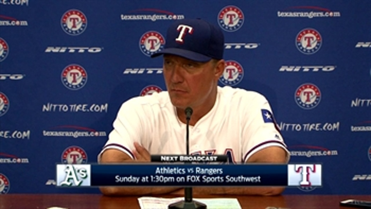 Jeff Banister on Yu Darvish's struggles in loss to Oakland