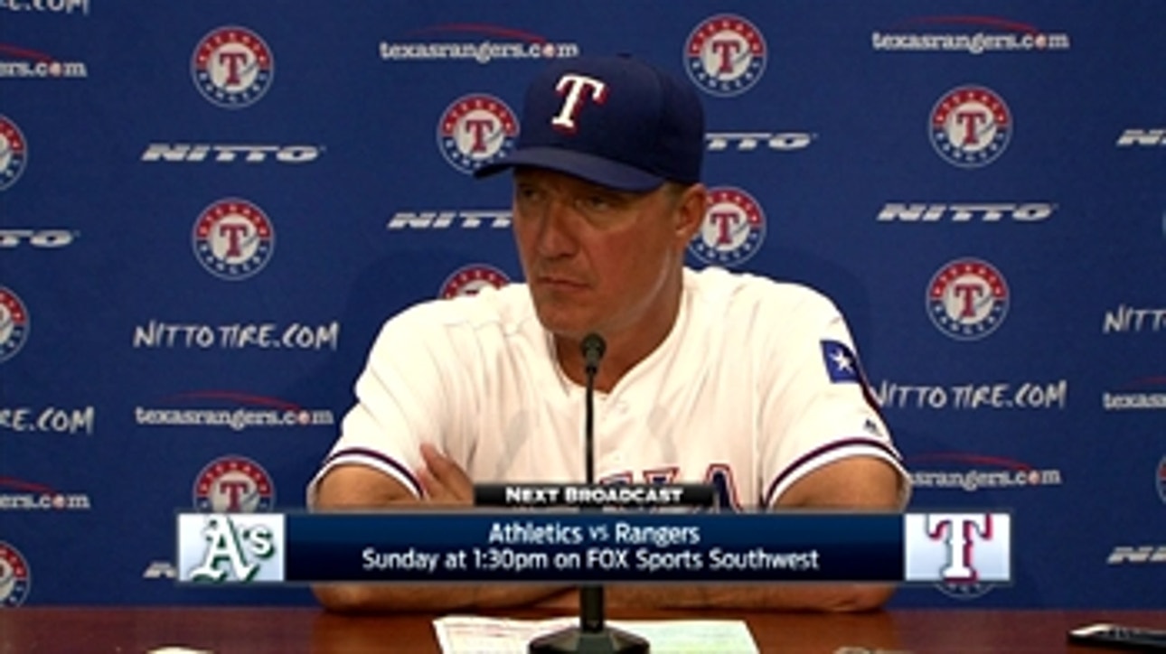Jeff Banister on Yu Darvish's struggles in loss to Oakland