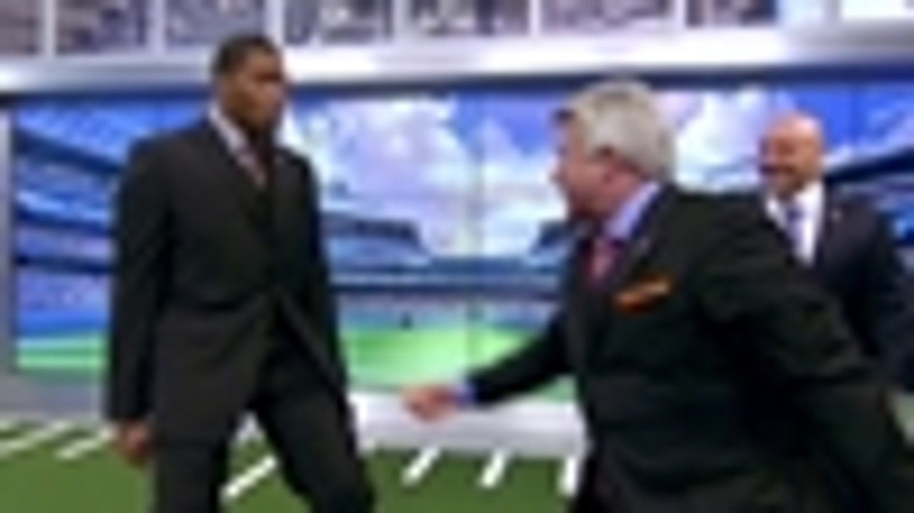 Jimmy Johnson and Michael Strahan get heated