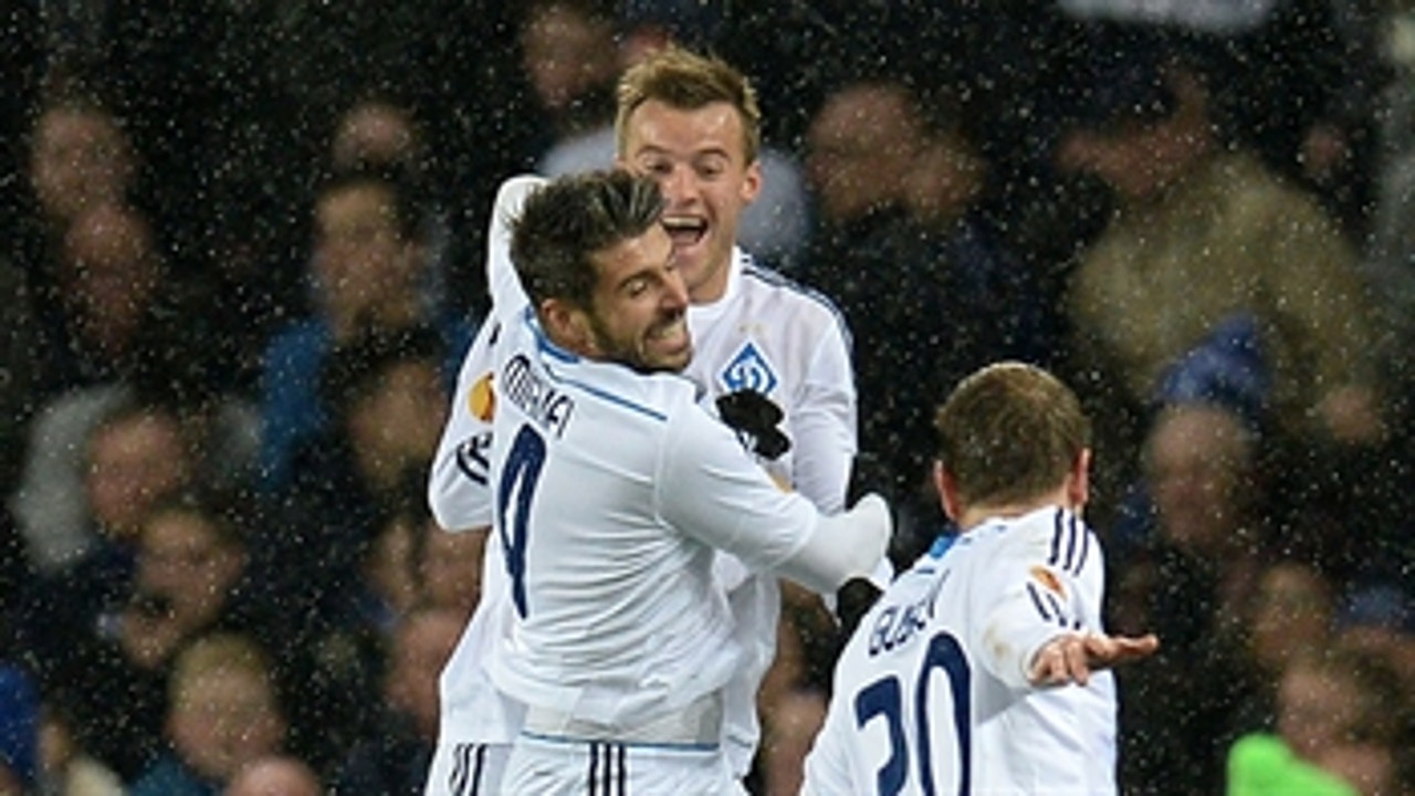 Gusev extends Dynamo Kiev advantage against Everton