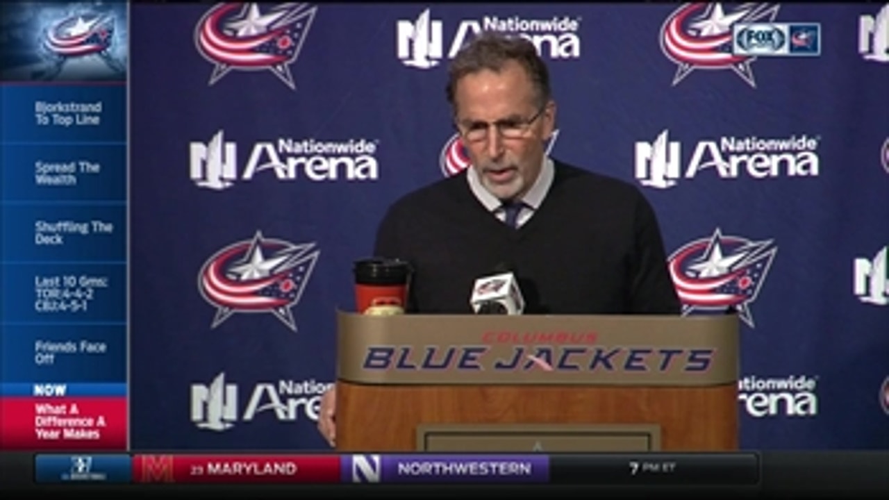 What a difference a year makes for the Blue Jackets