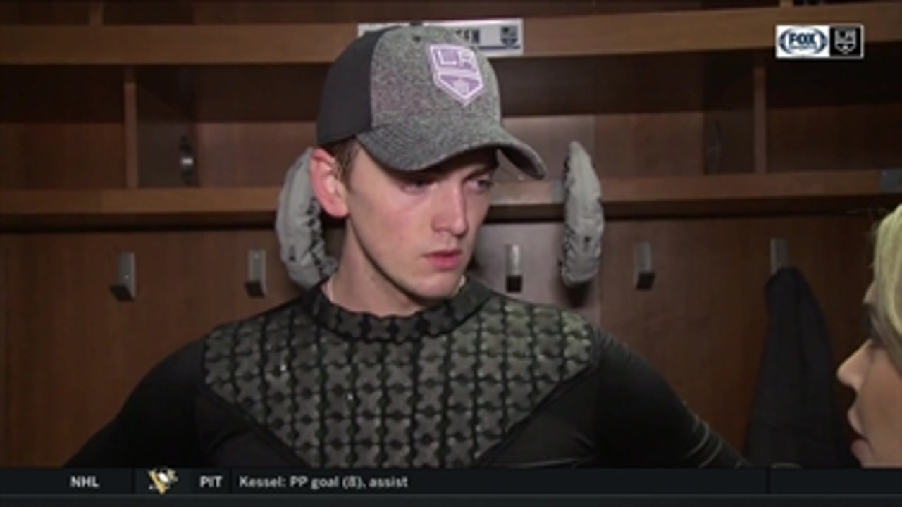 Cal Petersen excited to call his parents after NHL debut