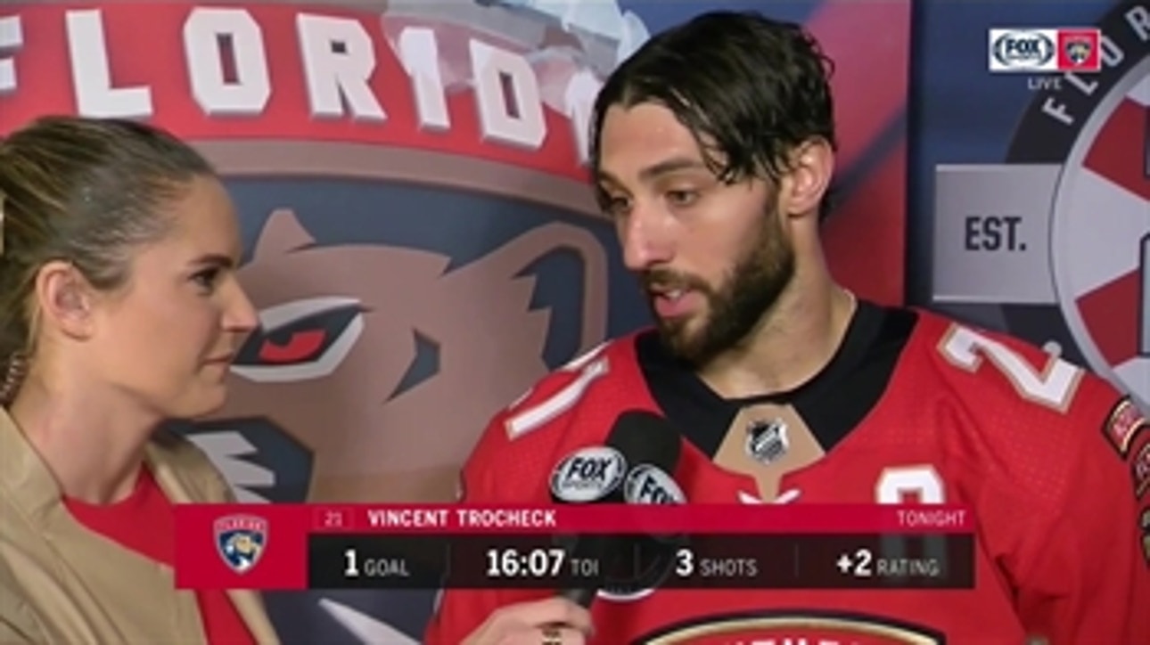 Vincent Trocheck discusses keys to Panthers winning 4 of their last 5 games