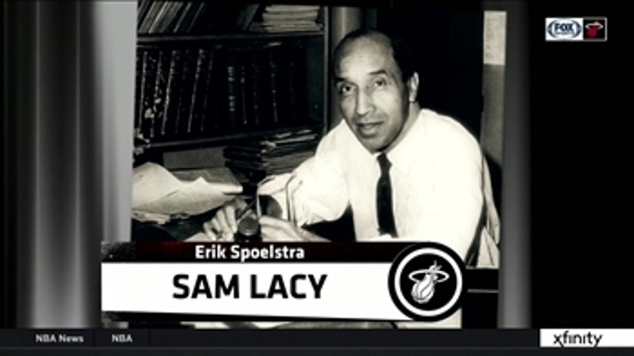 Heat celebrate Sam Lacy in honor of Black History Month