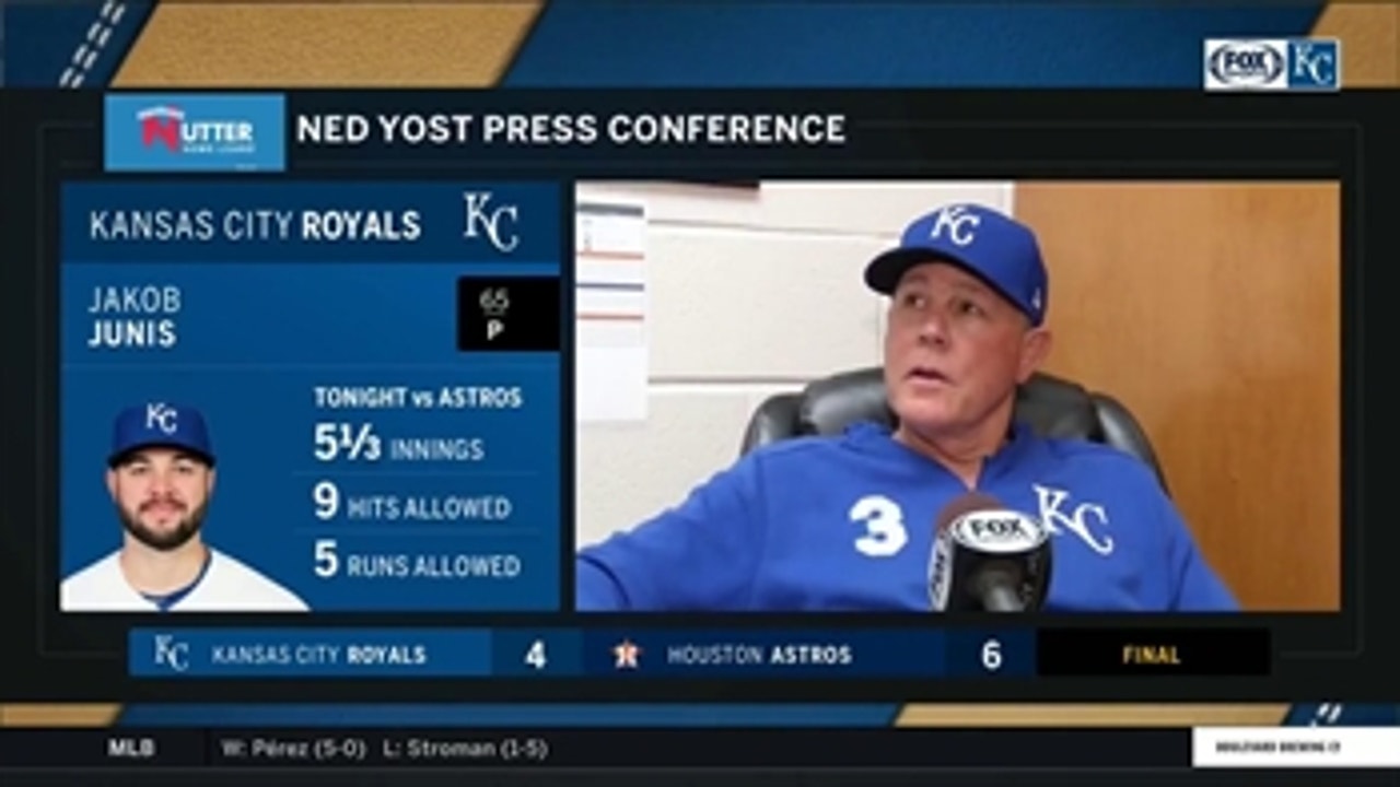 Yost says Junis 'did a great job of limiting the damage' against Astros