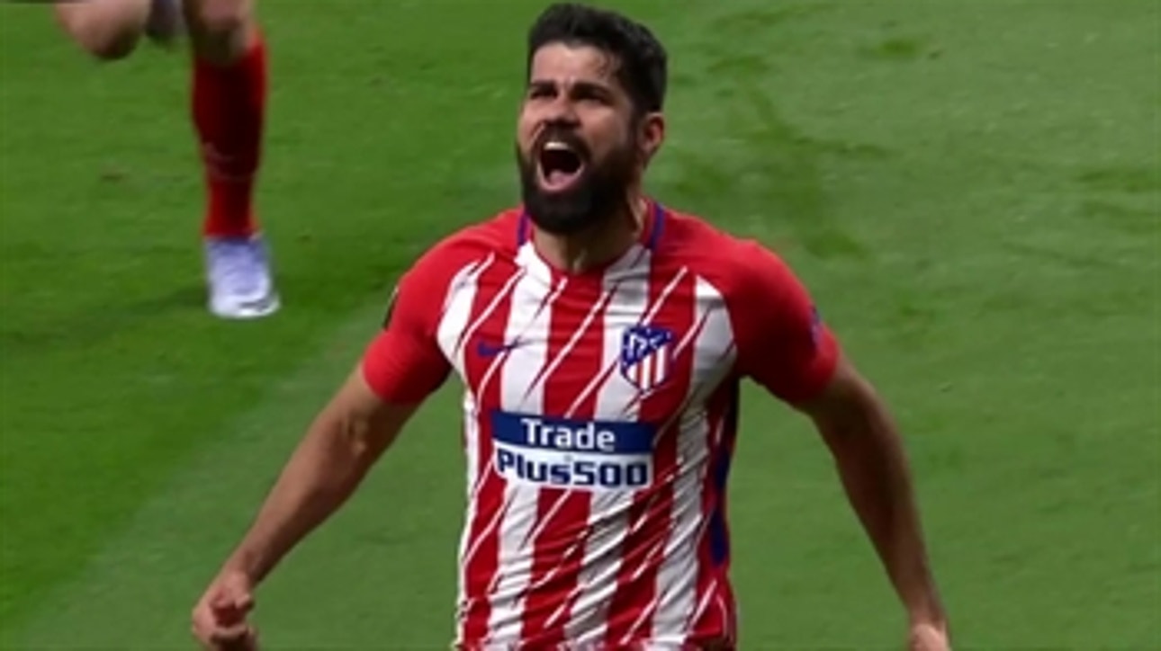 Diego Costa goal puts Atletico in front vs. Arsenal ' 2017-18 UEFA Europa League Highlights