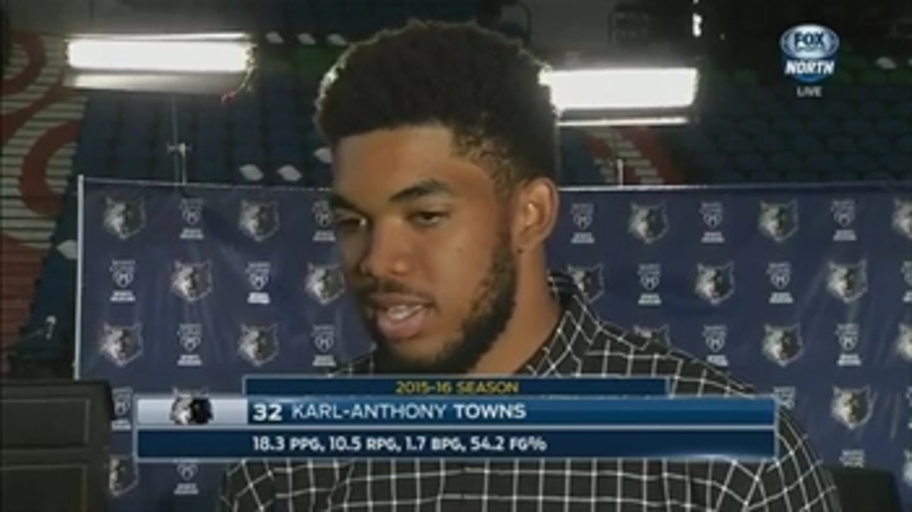 Karl-Anthony Towns on Tom Thibodeau: "He's been successful everywhere he's coached"