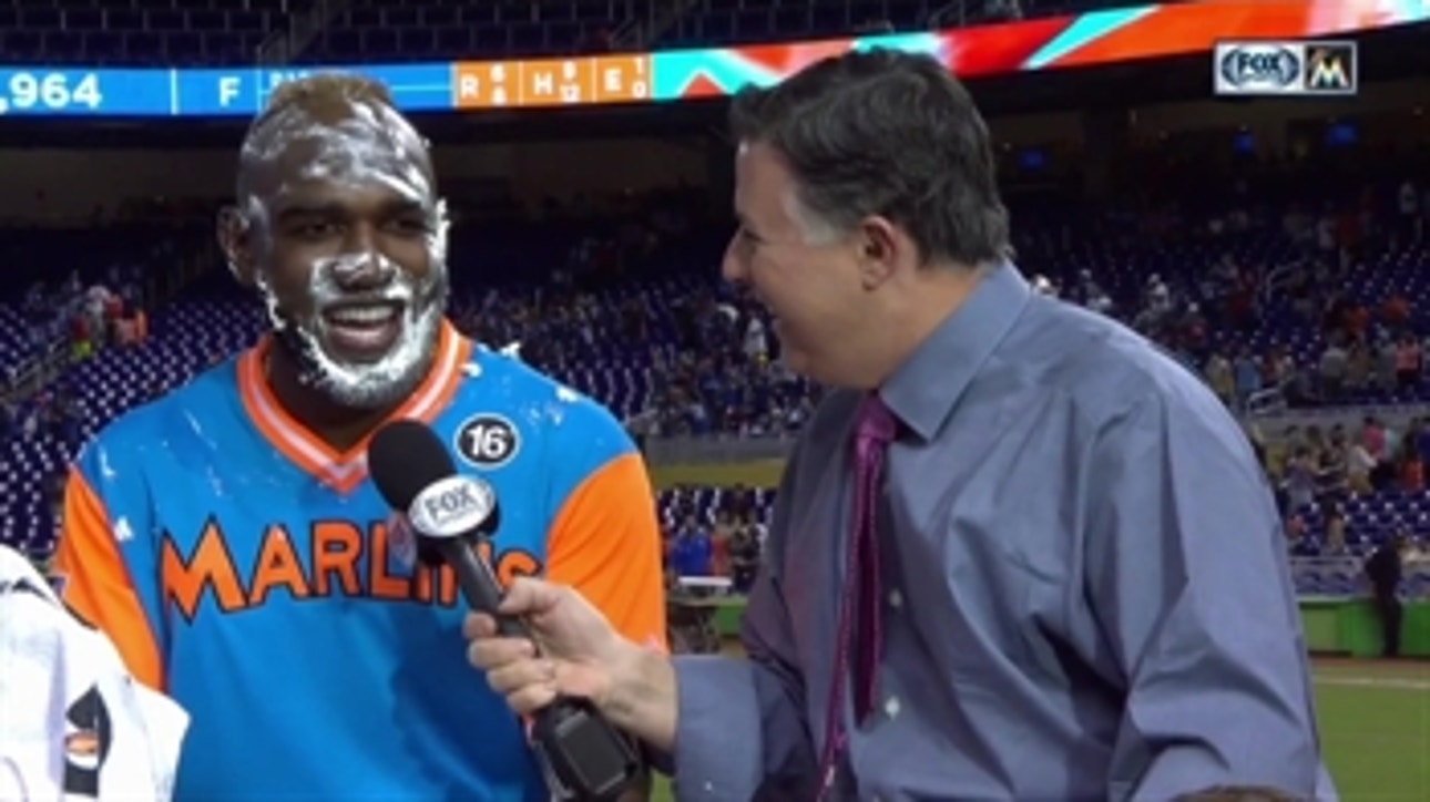 'The Big Bear' celebrates victory with whipped cream instead of shaving cream