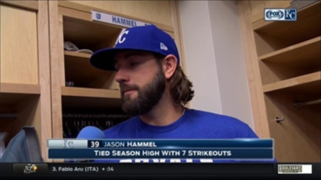 Royals' Hammel wouldn't have minded getting a couple more calls