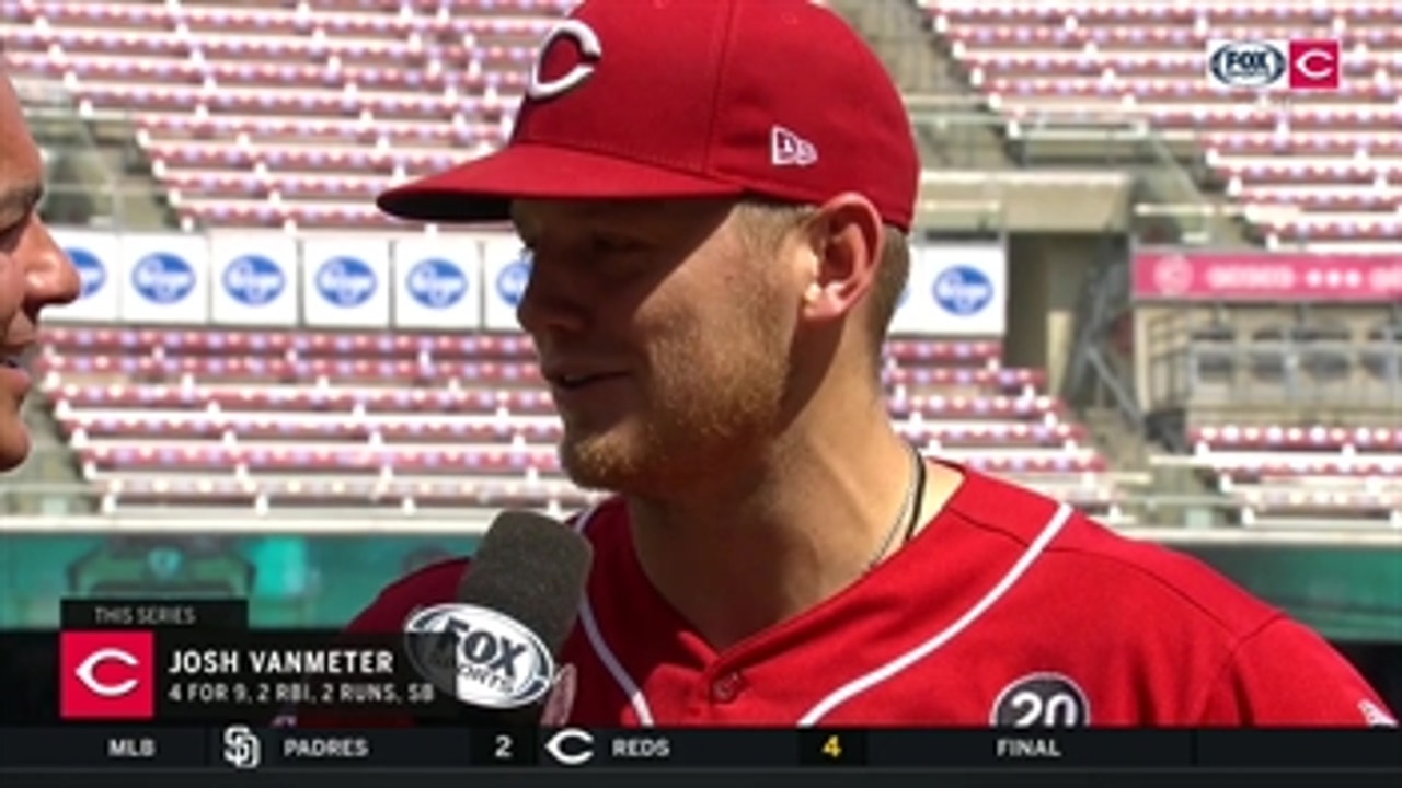 Josh Vanmeter has been filling in nicely for the Reds