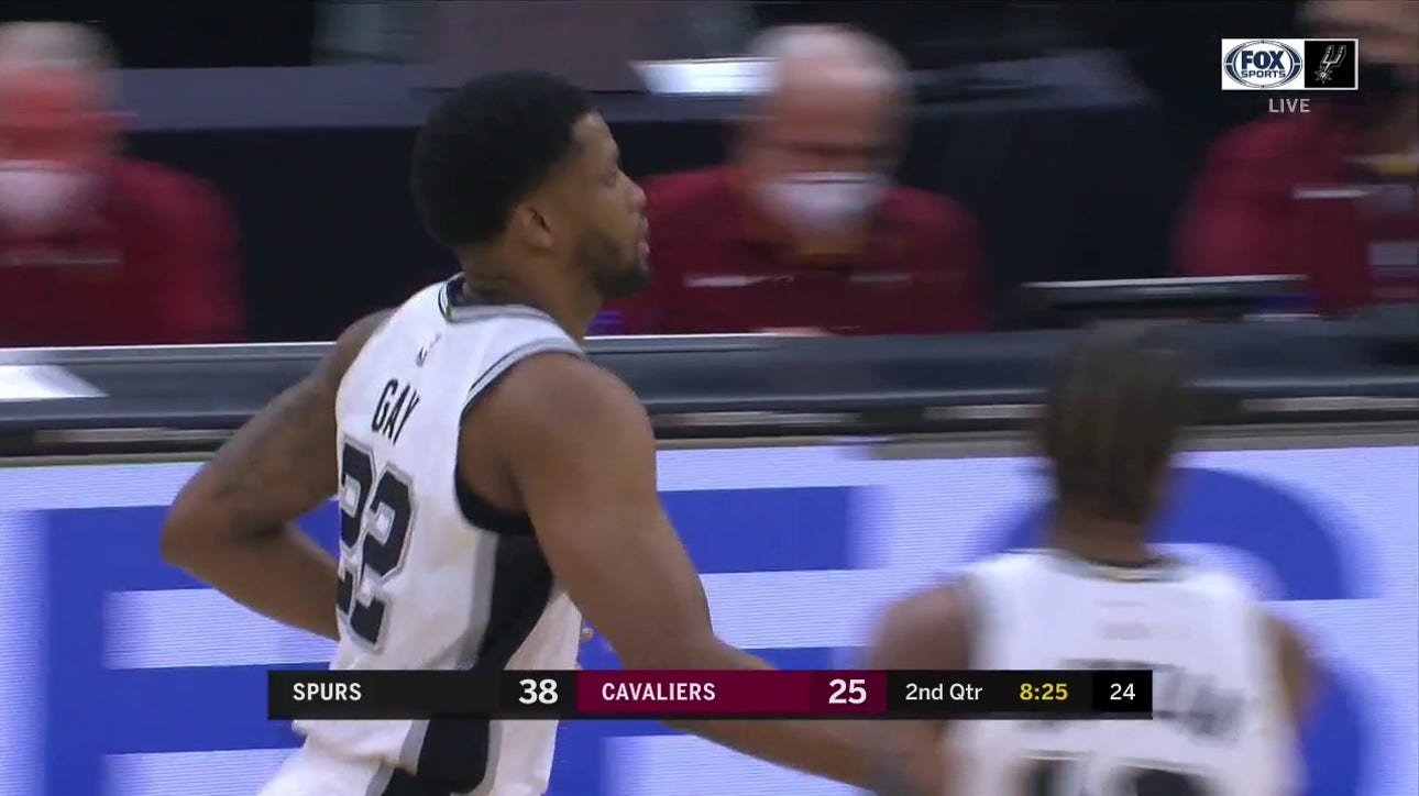 HIGHLIGHTS: Rudy Gay with the Steel, Throws the hammer down